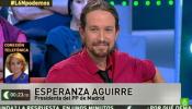 Aguirre se enfrentará a Pablo Iglesias en el plató de 'La Tuerka'