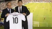 Una 'fiebre amarilla' acompaña a James en su presentación como jugador del Real Madrid