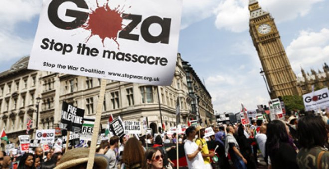 Miles de personas se manifiestan en Londres y París contra la masacre en Gaza