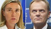 Tusk, nuevo presidente del Consejo Europeo, y Mogherini, nueva jefa de la diplomacia europea