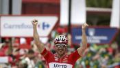 Adam Hansen arriesga y gana en la decimonovena etapa de la Vuelta