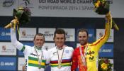 Valverde logra el bronce en los Mundiales de Ciclismo de Ponferrada
