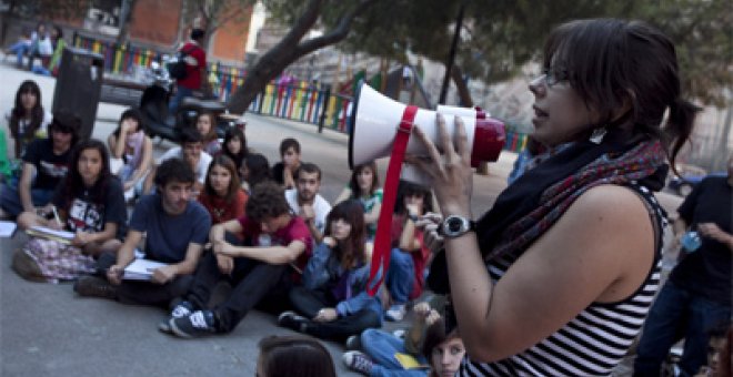 Los estudiantes se suman a las protestas de los docentes