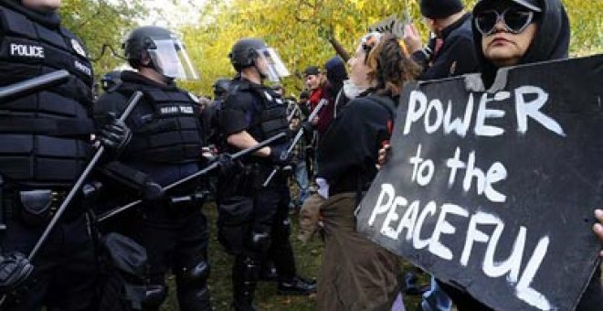 La policía detiene en EEUU a 46 activistas del 'Occupy Wall Street''