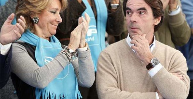 Aguirre defiende el legado del "temido" Aznar