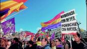 Marcha en Madrid contra la Constitución monárquica
