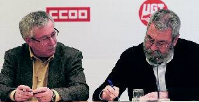 CCOO y UGT piden a Rajoy un giro social en Europa