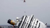 Suspendidas las búsquedas en la parte hundida del Concordia