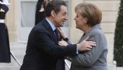 Sarkozy utiliza a Merkel para su campaña electoral
