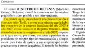 Los documentos que demuestran que Morenés dio datos falsos en el Congreso