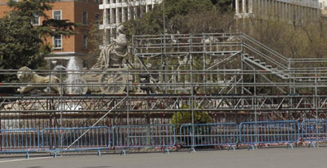 Cibeles ya está vallada