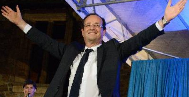 Hollande dice que su victoria es un "cambio para Europa"