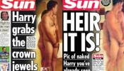 'The Sun' usa a su becaria al recrear el desnudo del príncipe Harry
