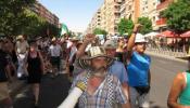Cientos de personas se unen a la marcha del SAT en Granada