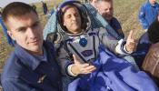 Tres astronautas regresan de la Estación Espacial Internacional