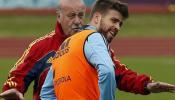 Del Bosque no expone a Piqué