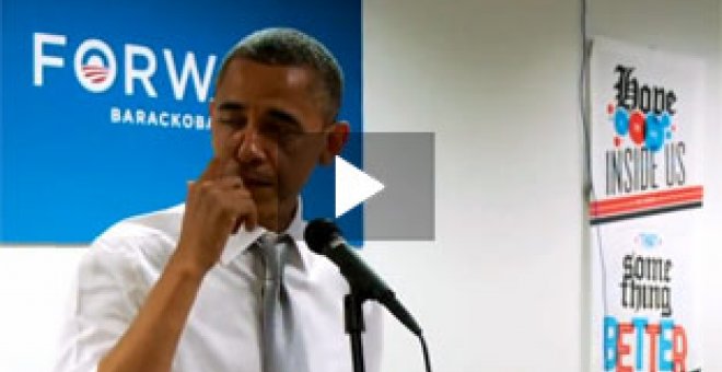 Obama llora de emoción tras la victoria