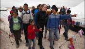 Angelina Jolie visita un campo de refugiados en el Líbano
