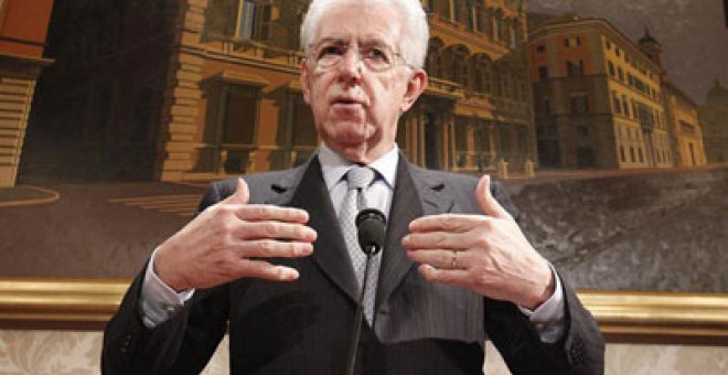 Monti anuncia una coalición de partidos de centro