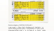 Más de medio millón de personas han firmado la petición para que Rajoy y la cúpula del PP dimitan