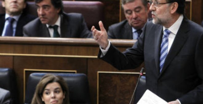 Rajoy: "Aquí hay un Gobierno fuerte"