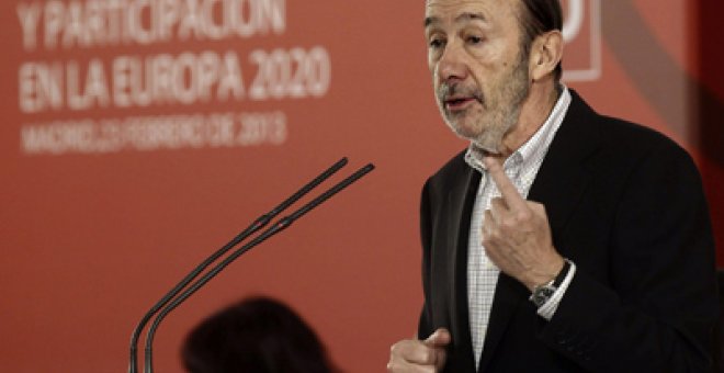 Rubalcaba: "¿Cuánto tiempo más va a aguantar la sociedad una crisis tan profunda?"