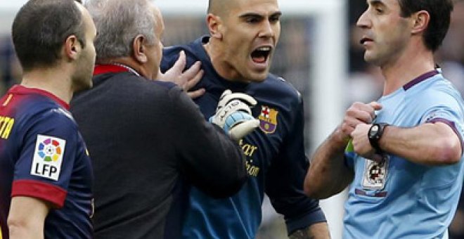 Valdés al árbitro: "Os habéis cagado, no tienes vergüenza"