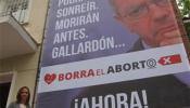 Los antiabortistas se hacen con 150 vallas publicitarias