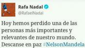 Nadal da por muerto a Nelson Mandela en Twitter