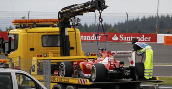 Alonso se cortocircuita en los libres de Nurburgring
