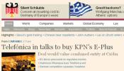 Telefónica confirma que negocia la compra de la filial alemana de KPN