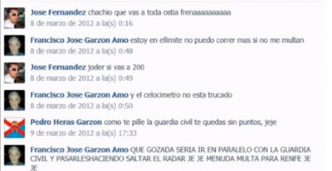 El maquinista presumió en Facebook de circular a 200 kilómetros por hora en 2012