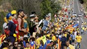 Los catalanes tuitearon 175.000 mensajes con las palabras 'vía catalana'