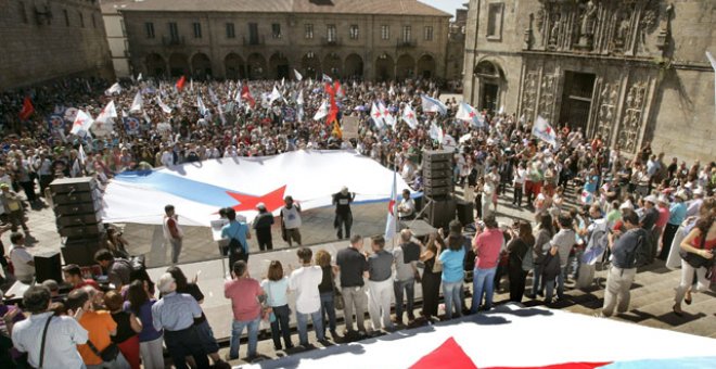 Una multitudinaria marcha del BNG pide la soberanía para Galicia