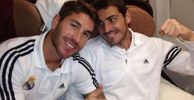 Sergio Ramos bromea con Casillas: "Alguno me quiere matar"