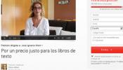 UPyD y PSOE apoyan a una madre que impulsa un sistema gratuito de préstamo de libros de texto