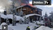 Un incendio destruye uno de los hoteles más lujosos de Sierra Nevada