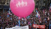 Multitudinaria marcha homófoba en París; en Madrid no pasan de trescientos