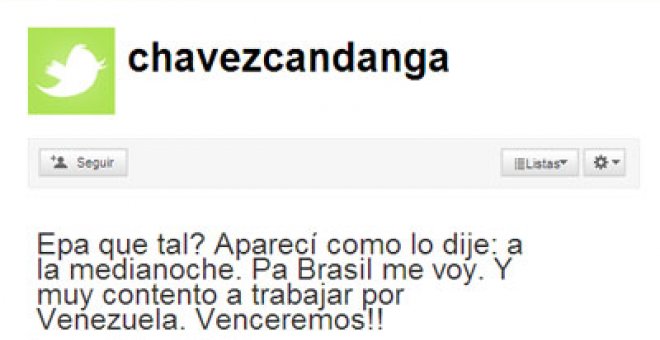 La revolución bolivariana llega a Twitter