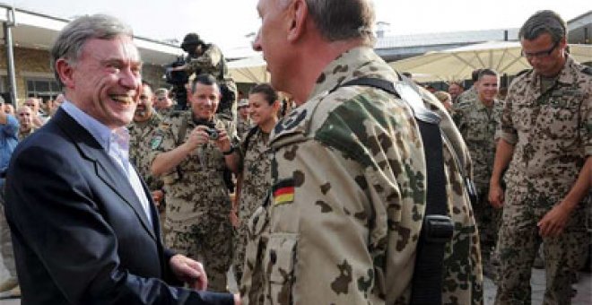 Dimite el presidente alemán tras unas polémicas declaraciones sobre Afganistán