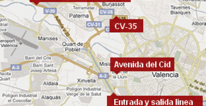 Buscan cuatro bombas en Valencia tras una llamada en nombre de ETA