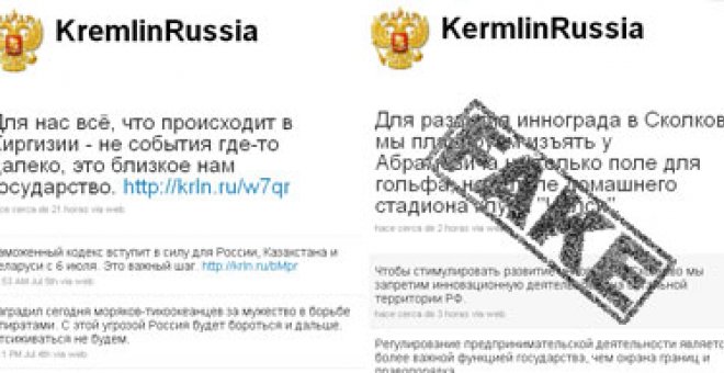 Una cuenta falsa en twitter se burla del presidente ruso