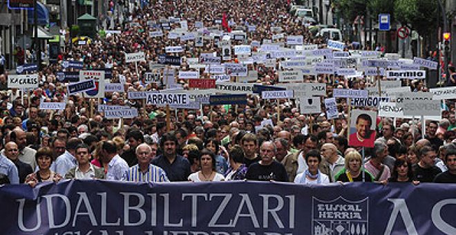 Protesta a favor de Udalbiltza