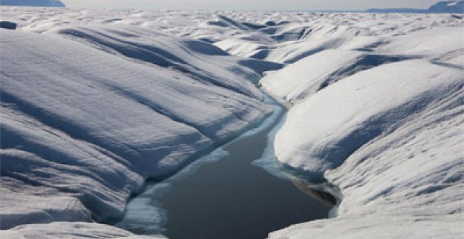 Un iceberg como media Ibiza se desgaja de Groenlandia