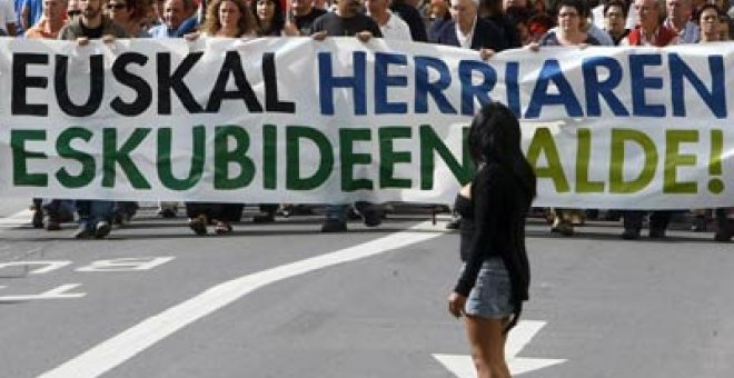 Manifestación abertzale en Donostia sin alusiones a ETA