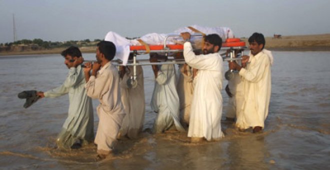 Alerta roja de epidemias en el Pakistán inundado