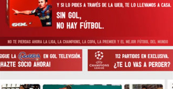 Gol Televisión ya tiene 290.000 abonados en TDT