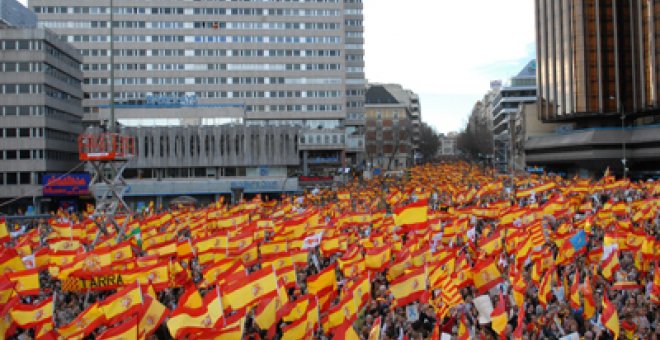 Una manifestación contra la "tregua trampa" divide al PP