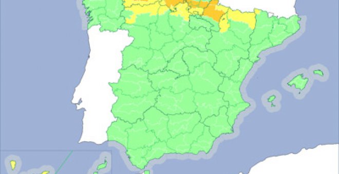 La nieve llega al norte de la Península