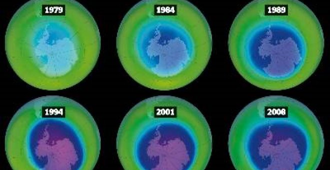 El agujero de la capa de ozono disminuye en la Antártida